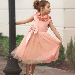 NWT Trish Scully Peach Aerelina Dress